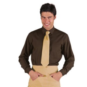 Camicia Unisex a manica lunga - Cacao