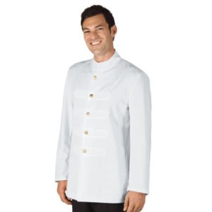 Casacca Coreana con Alamari - Bianco