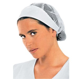 Cuffia Donna con rete - Bianco