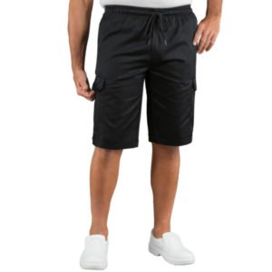 Pantacargo Short con elastico - nero