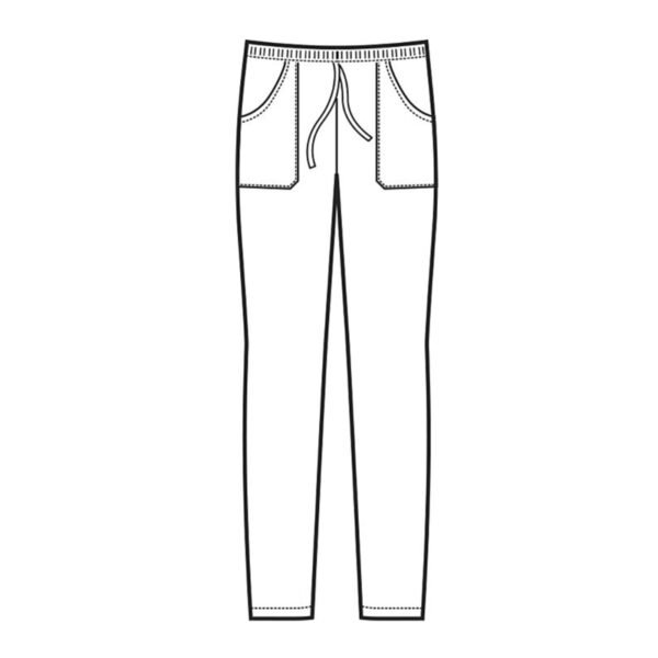 Pantalone con elastico in cotone - Modello Fronte