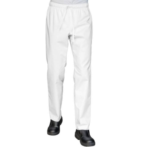 Pantalone con elastico senza tasche- Bianco